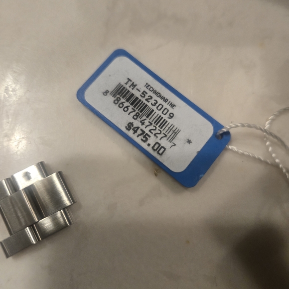 Technomarine Silver and Blue Men's Watch With Tags - Picture 5 of 7